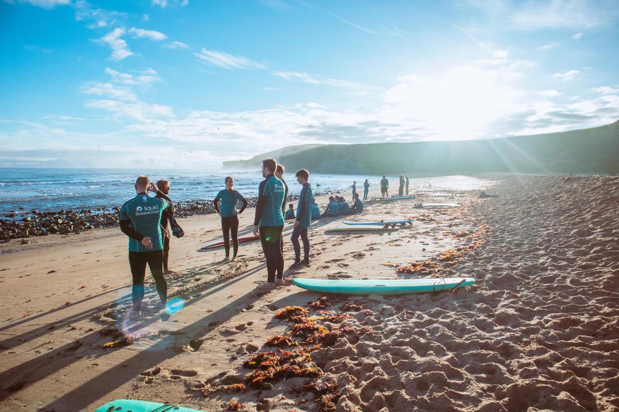 Liquid Surfhouse Vandrarhem Langre  Exteriör bild
